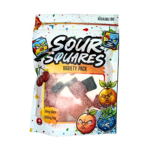 Sour-Squares-510x510-1.jpg Sour Squares – 1000mg Gummies – Variety Pack